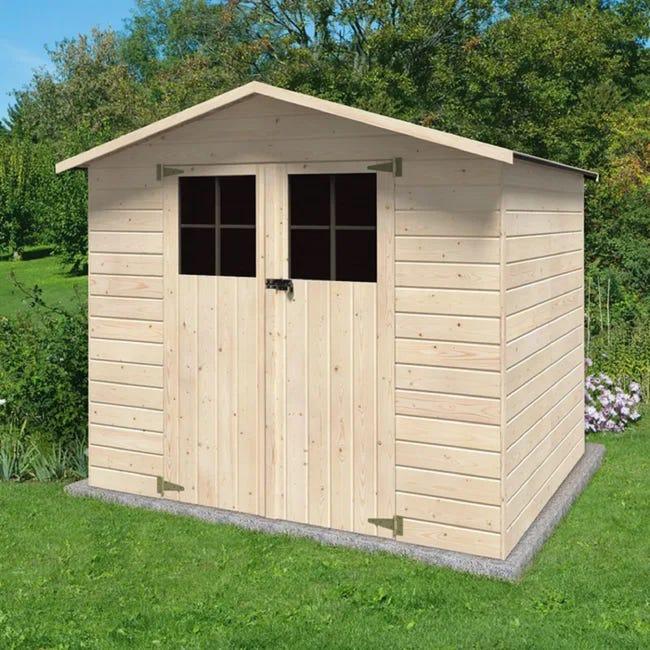 Leroymerlin Casetta da giardino DECOR ET JARDIN in legno Iris con porta doppio battente superficie totale 4.61 m² e spessore parete 12 mm 50% di sconto con spedizione gratuita