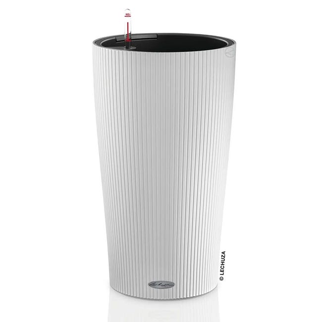 Leroymerlin Vaso per piante e fiori Cilindro Color 32 - Bianco LECHUZA in polipropilene bianco H 56 cm Ø 32 cm Promozione