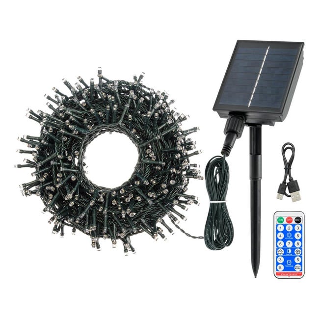 Leroymerlin Catena luminosa 400 lampadine LED bianco 2 m