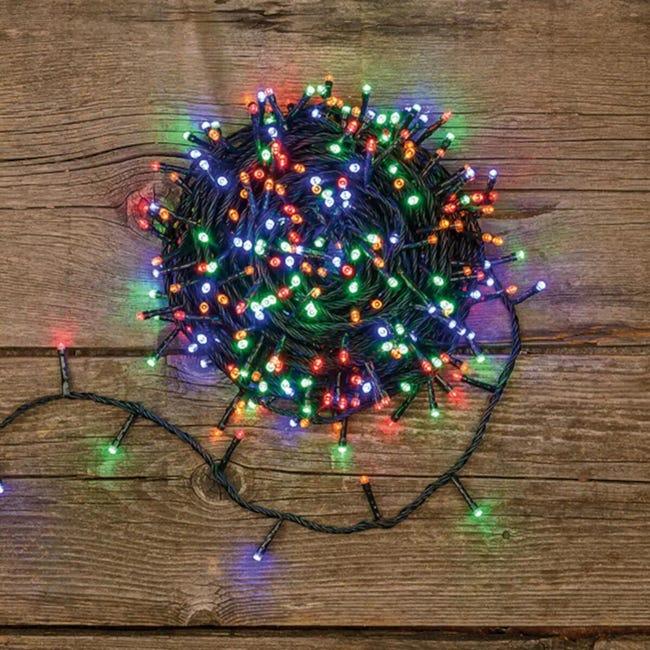 Leroymerlin Catena luminosa 300 lampadine LED multicolore 12.5 m Consegna Veloce