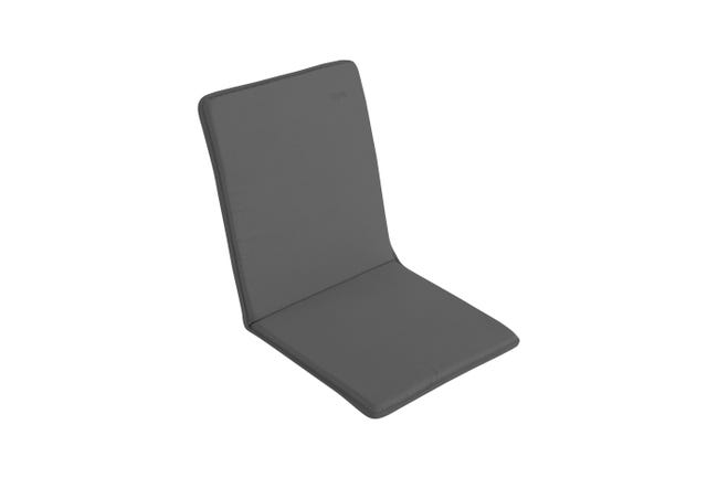 Leroymerlin Cuscino per sedia a sdraio in poliestere BIGREY grigio antracite 97 x 47 x Sp 3 cm