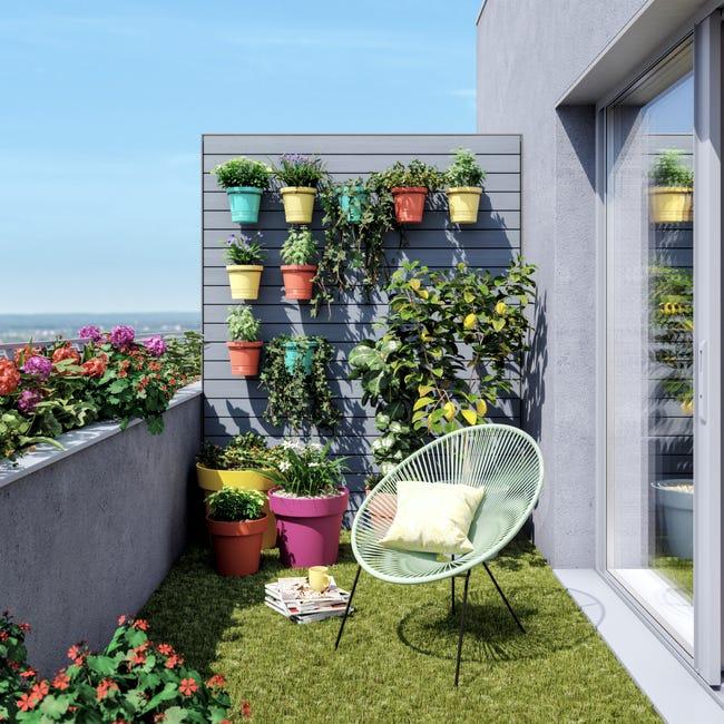 Leroymerlin Sedia da giardino senza cuscino Acapulco in acciaio con seduta in rattan sintetico verde Affare Del Giorno