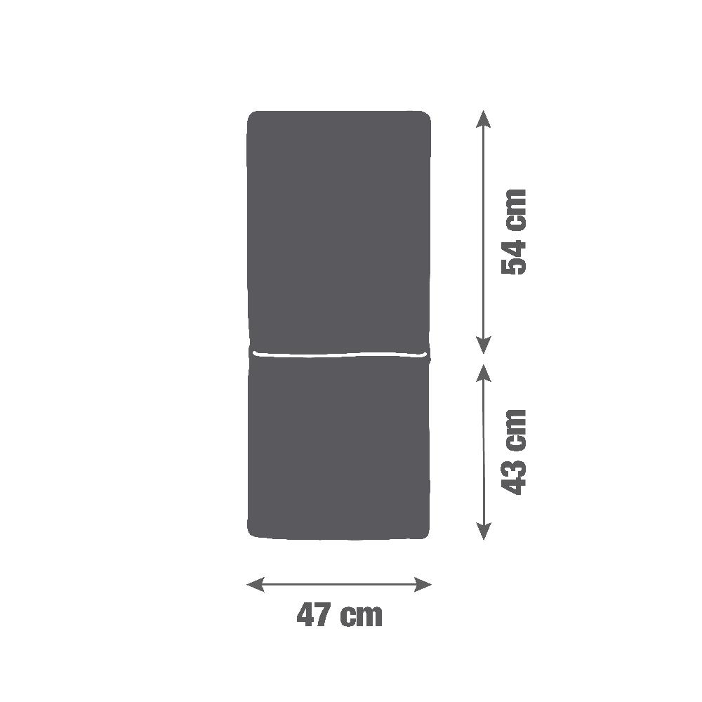 Leroymerlin Cuscino per sedia a sdraio in poliestere BIGREY verde 97 x 47 x Sp 3 cm Sottocosto