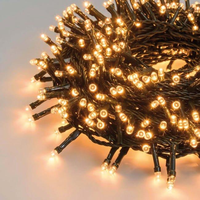 Leroymerlin Catena luminosa 180 lampadine LED bianco caldo tradizionale 7.2 m