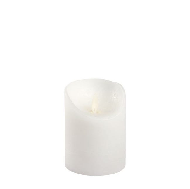 Leroymerlin Candela avorio moving flame bianco caldo H 10 cm Online