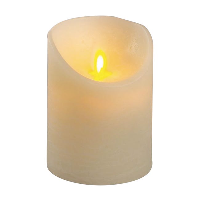 Leroymerlin Candela avorio moving flame bianco caldo H 10 cm Online