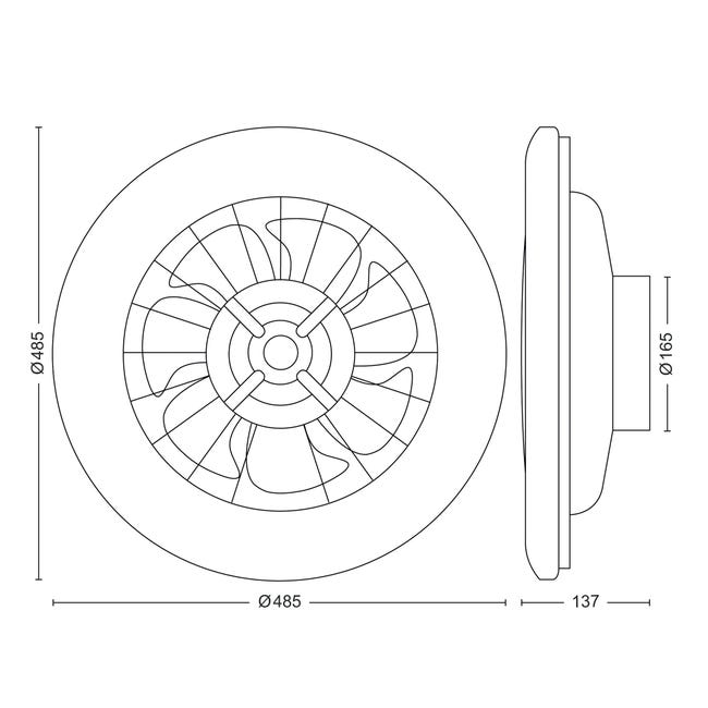 Leroymerlin Ventilatore da soffitto Amigo Led Cielo stellato DC 4400LM bianco Ø 48.5 cm PHILIPS IP20 Hotsell