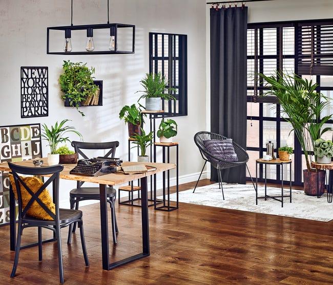 Leroymerlin Lampadario Design Eldrick nero 3x E27 INSPIRE Offerta speciale