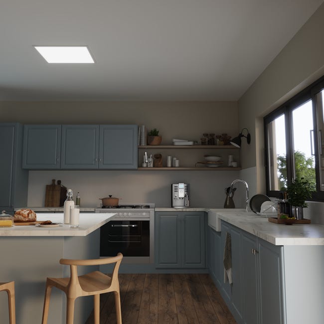 Leroymerlin Pannello LED Anvik bianco 59.5x60 cm INSPIRE Luce bianco naturale 4000 LUMEN Fornitura limitata