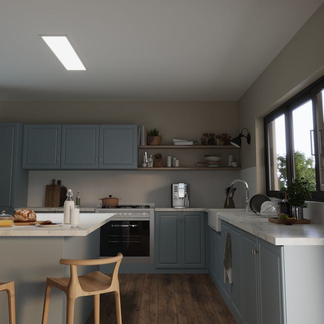 Leroymerlin Pannello LED Anvik bianco 30x120 cm INSPIRE Luce bianco naturale 4000 LUMEN Offerta natalizia