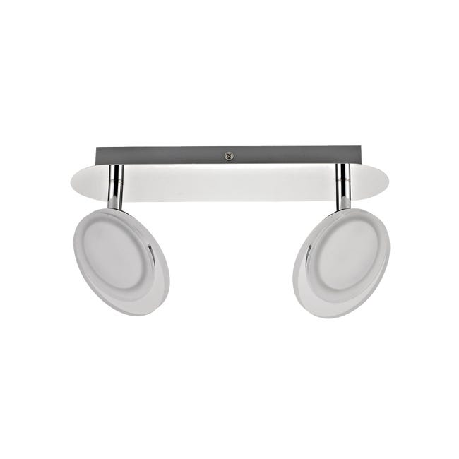Leroymerlin Faretto decorativo con fonte luminosa LED Loob New cromo 2xINSPIRE Offerta San Valentino