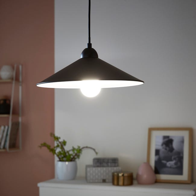 Leroymerlin Lampadario Industriale Braga nero E27 INSPIRE Offerta Anniversario
