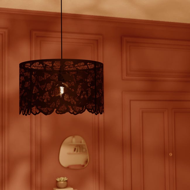 Leroymerlin Lampadario Glamour Marotta nero E27 INSPIRE Smaltimento dello stoccaggio