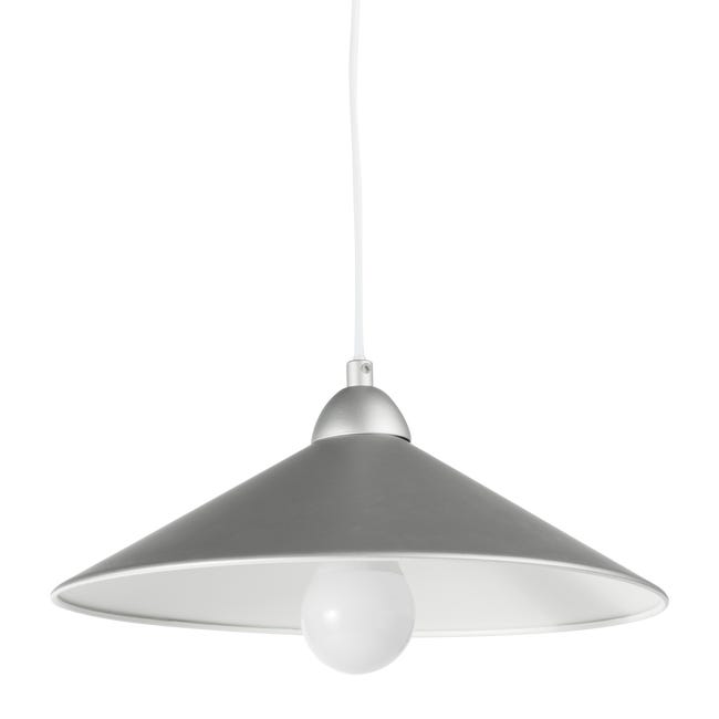 Leroymerlin Lampadario Industriale Braga grigio E27 INSPIRE Offerta temporanea