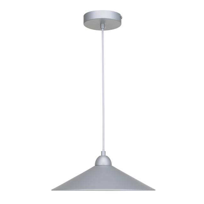 Leroymerlin Lampadario Industriale Braga grigio E27 INSPIRE Offerta temporanea