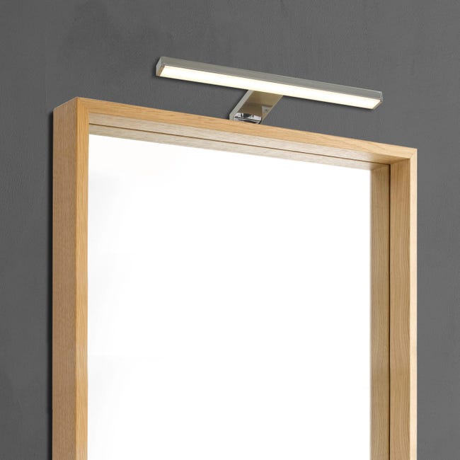 Leroymerlin Applique LED bagno moderno Slim 30 cromo INSPIRE