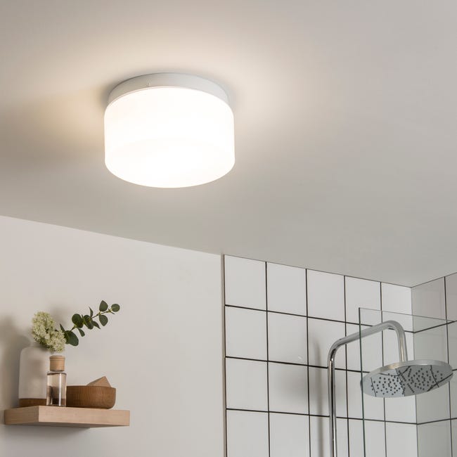 Leroymerlin Plafoniera bagno moderno No name 2 x E27 bianco Ø 12 cm x