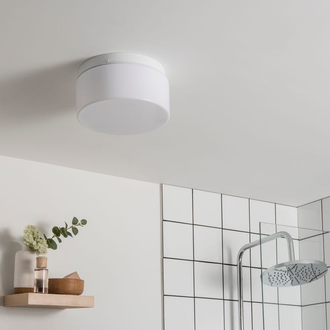 Leroymerlin Plafoniera bagno moderno No name 2 x E27 bianco Ø 12 cm x Offerte speciali
