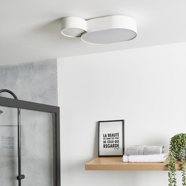 Leroymerlin Plafoniera LED bagno Kalisto bianco luce naturale 1500 lumen INSPIRE IP44 Enormi risparmi
