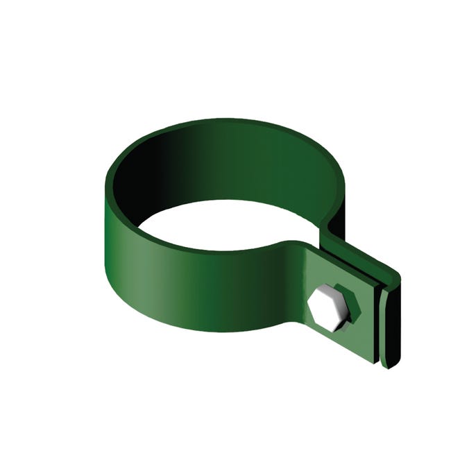 Leroymerlin Collare di fissaggio in ACCIAIO FERRO BULLONI Medium tondo Ø 52 mm H 2.5 cm x verde Enormi sconti