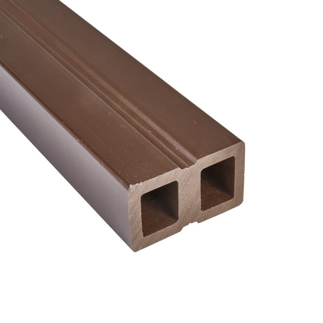 Leroymerlin Travetto da pavimento Atlas e Rio in composito di legno e plastica (wpc) 220 x 5 x Sp 3 cm Duty-free