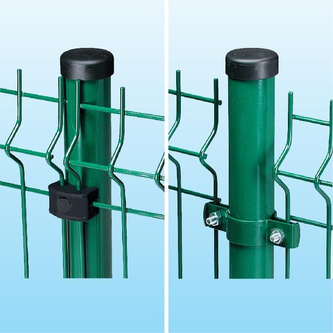 Leroymerlin Palo in ACCIAIO FERRO BULLONI Medium tondo Ø 48 mm H 200 cm x verde Soddisfazione Garantita