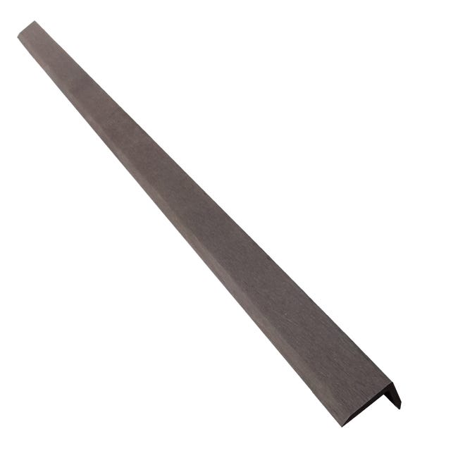 Leroymerlin Profilo angolare NATERIAL Atlas Rio composito di legno e plastica (wpc) 240 x 4 cm grigio scuro 1 pz Negozi Online