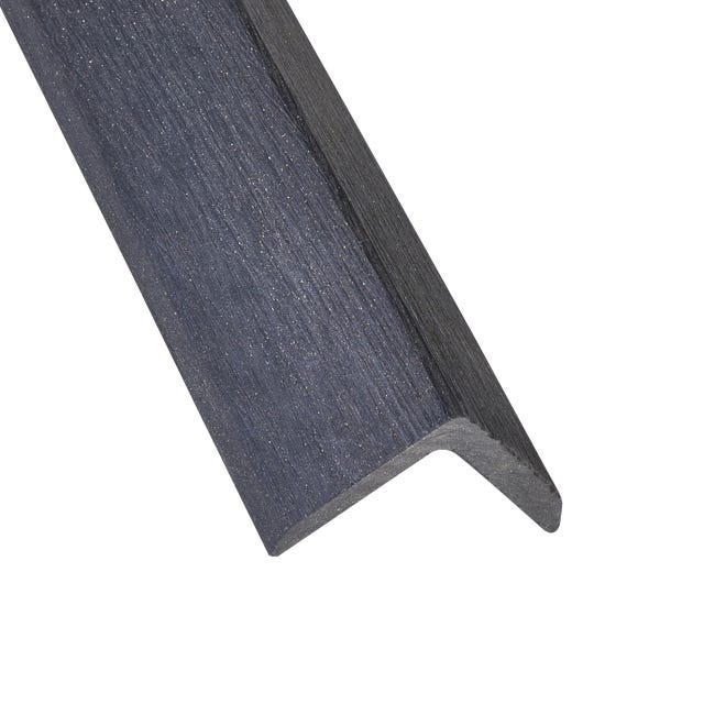 Leroymerlin Profilo angolare NATERIAL Atlas Rio composito di legno e plastica (wpc) 240 x 4 cm grigio scuro 1 pz Negozi Online