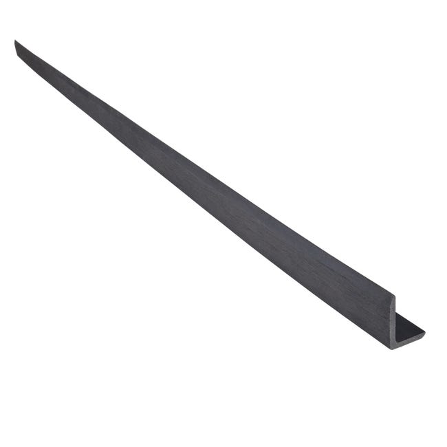 Leroymerlin Profilo angolare NATERIAL Atlas Rio composito di legno e plastica (wpc) 240 x 4 cm grigio scuro 1 pz Negozi Online