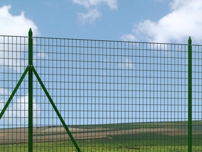 Leroymerlin Palo in ACCIAIO FERRO BULLONI plastificato a t H 150 cm x L 3 cm x L 3 cm verde Affare Del Giorno