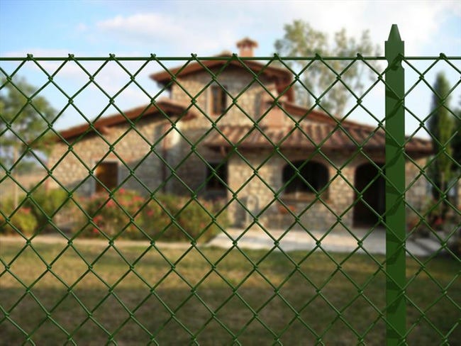 Leroymerlin Palo in ACCIAIO FERRO BULLONI plastificato a t H 150 cm x L 3 cm x L 3 cm verde Affare Del Giorno