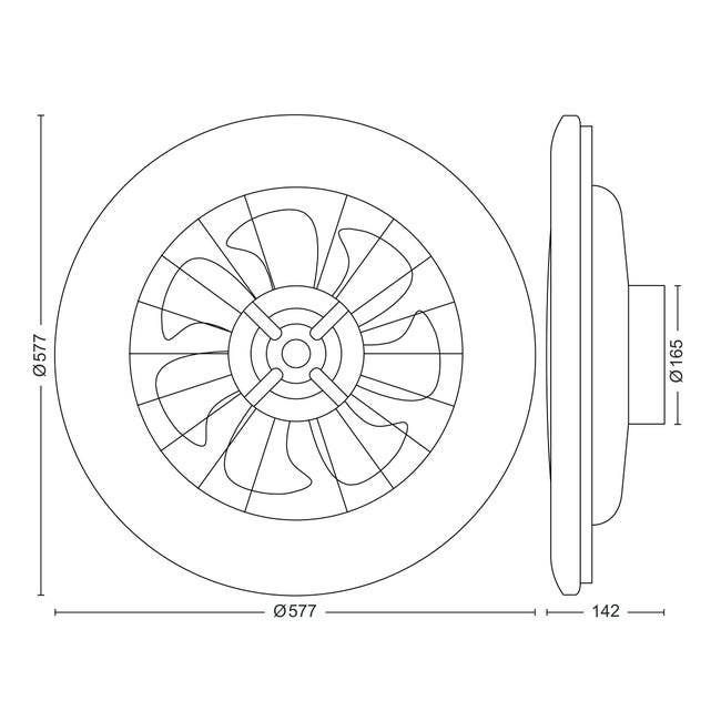 Leroymerlin Ventilatore da soffitto Amigo Led Cielo stellato DC 6500LM bianco Ø 57.7 cm PHILIPS IP20 Presa