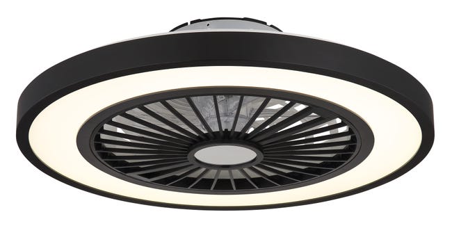 Leroymerlin Ventilatore da soffitto BLIZZAK nero Ø 54 cm dimmerabile IP20 Offerta
