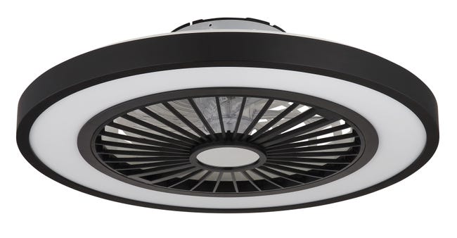 Leroymerlin Ventilatore da soffitto BLIZZAK nero Ø 54 cm dimmerabile IP20 Offerta