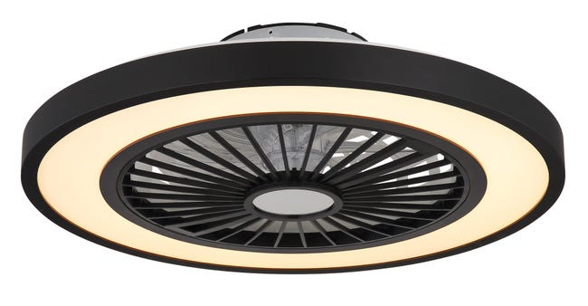 Leroymerlin Ventilatore da soffitto BLIZZAK nero Ø 54 cm dimmerabile IP20 Offerta