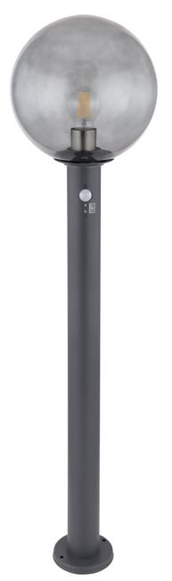 Leroymerlin Lampione da giardino con sensore di movimento Ossy H 100 cm grigio IP44 GLOBO Outlet