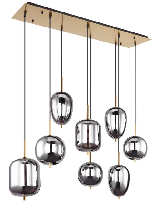 Leroymerlin Lampadario Moderno Blacky I 8x E14 GLOBO Offerte