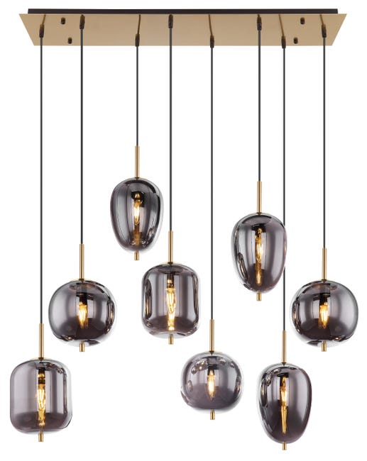 Leroymerlin Lampadario Moderno Blacky I 8x E14 GLOBO Offerte