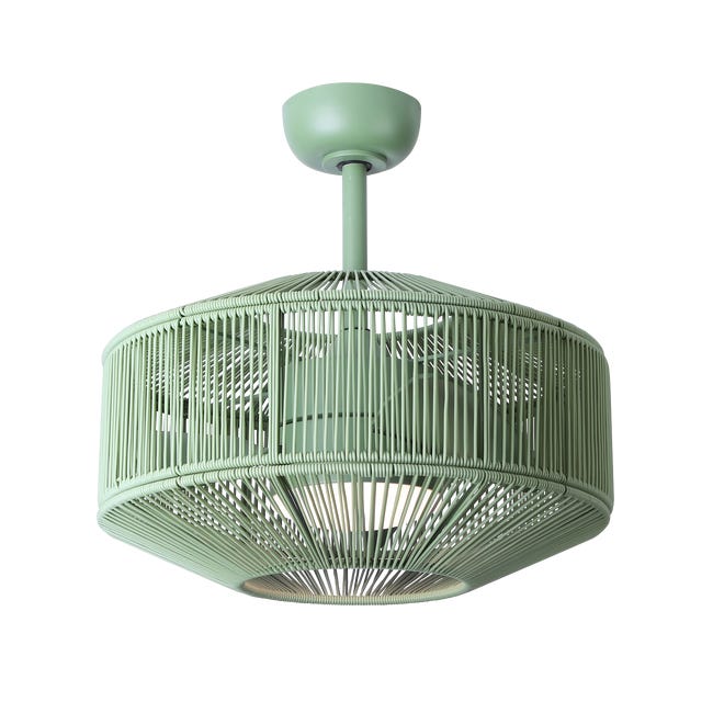 Leroymerlin Ventilatore da soffitto Jade verde Ø 52.5 cm CCT dimmerabile SULION IP44 Hotsell