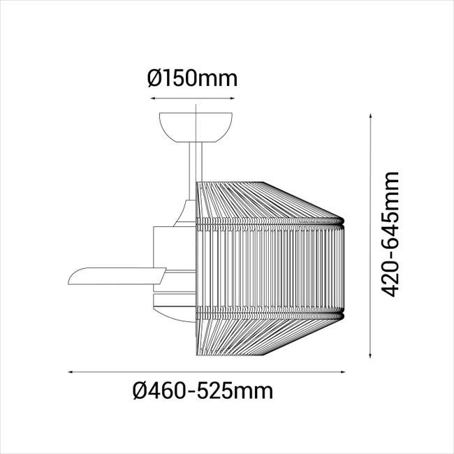 Leroymerlin Ventilatore da soffitto Jade verde Ø 52.5 cm CCT dimmerabile SULION IP44 Hotsell