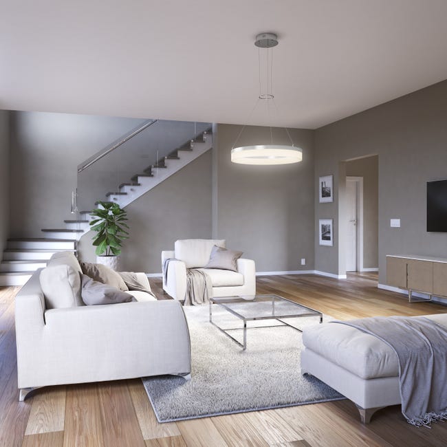 Leroymerlin Lampadario LED moderno Ring grigio 1850 lumen ARTIKA Vendita Economica