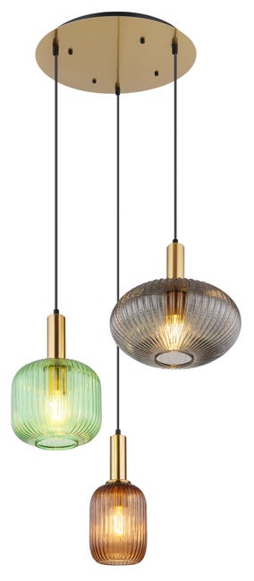 Leroymerlin Lampadario Moderno Normy 3x E27 GLOBO Negozio