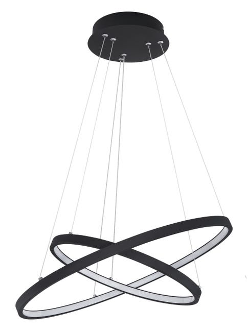 Leroymerlin Lampadario LED moderno Ralph nero luce calda 1500 lumen GLOBO Flash Sale