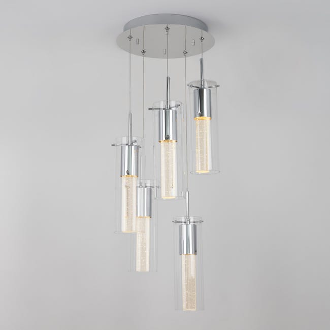 Leroymerlin Lampadario Moderno Spiral 5x GU10 ARTIKA Black Friday