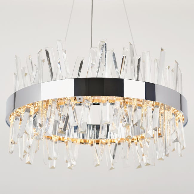 Leroymerlin Lampadario LED moderno Enchanted grigio 2250 lumen ARTIKA Cyber Monday