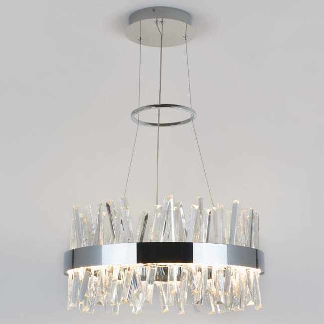 Leroymerlin Lampadario LED moderno Enchanted grigio 2250 lumen ARTIKA Cyber Monday