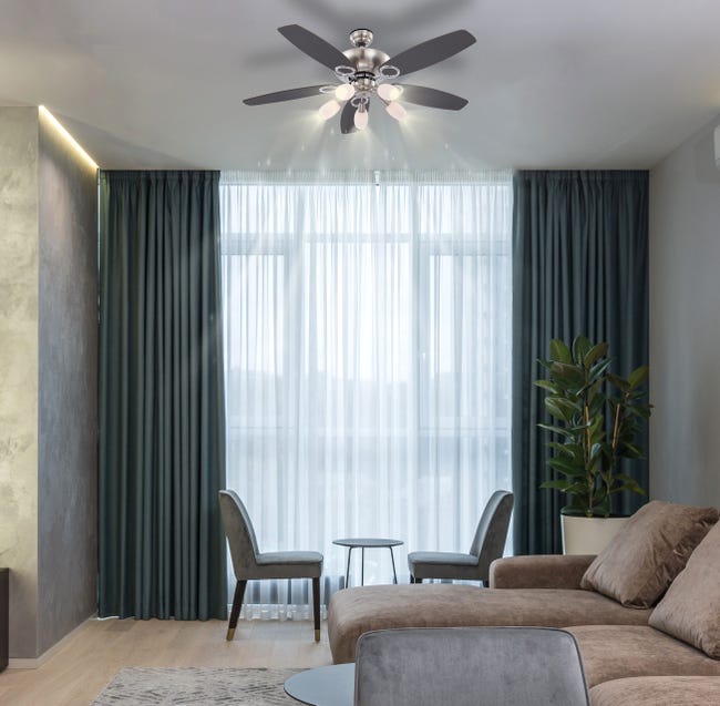 Leroymerlin Ventilatore da soffitto JERRY faggio Ø 130 cm GLOBO IP20 Offerta Pasqua