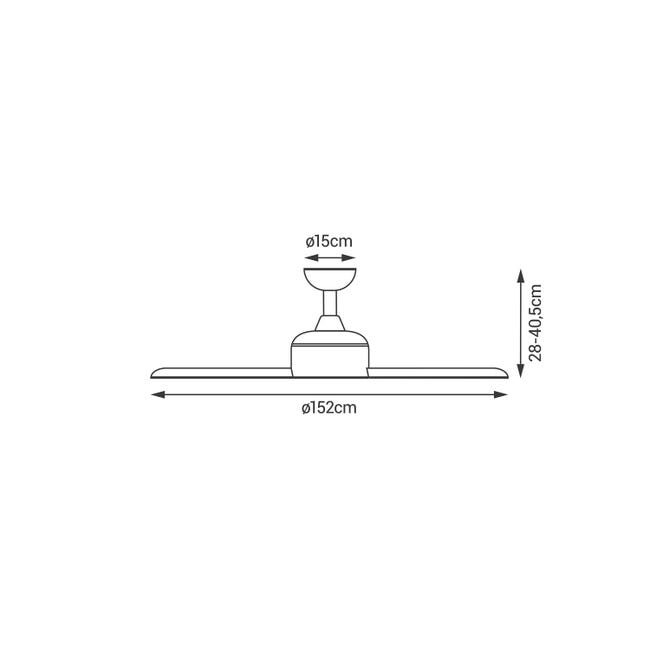 Leroymerlin Ventilatore da soffitto Chula D. 152 cm SULION Smaltimento dello stoccaggio