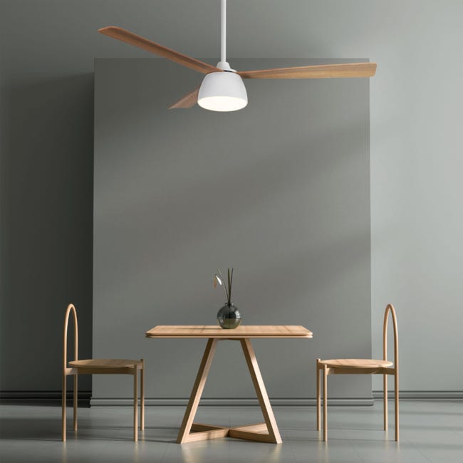 Leroymerlin Ventilatore da soffitto Fungo bambù Ø 132 cm dimmerabile SULION IP20 Offerta migliore