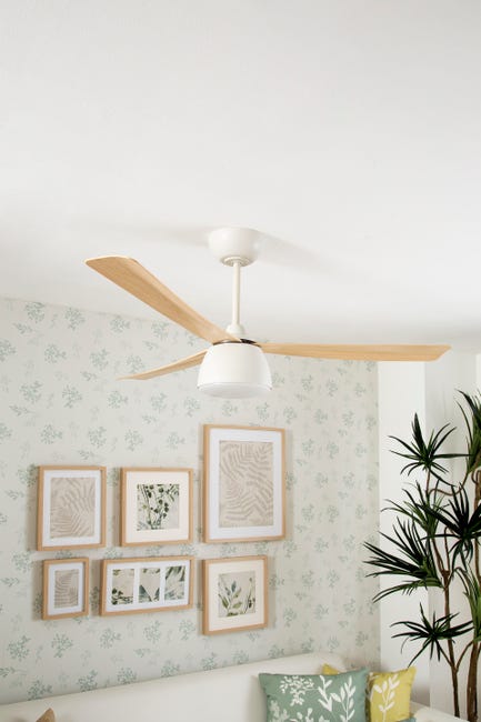 Leroymerlin Ventilatore da soffitto Fungo bambù Ø 132 cm dimmerabile SULION IP20 Offerta migliore